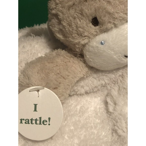 New Little Me Snuggle Baby Blanket with Rattle Giraffe Lovey Stripes Boy/Girl - Picture 6 of 7